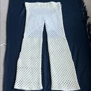 Crochet Cream Pants